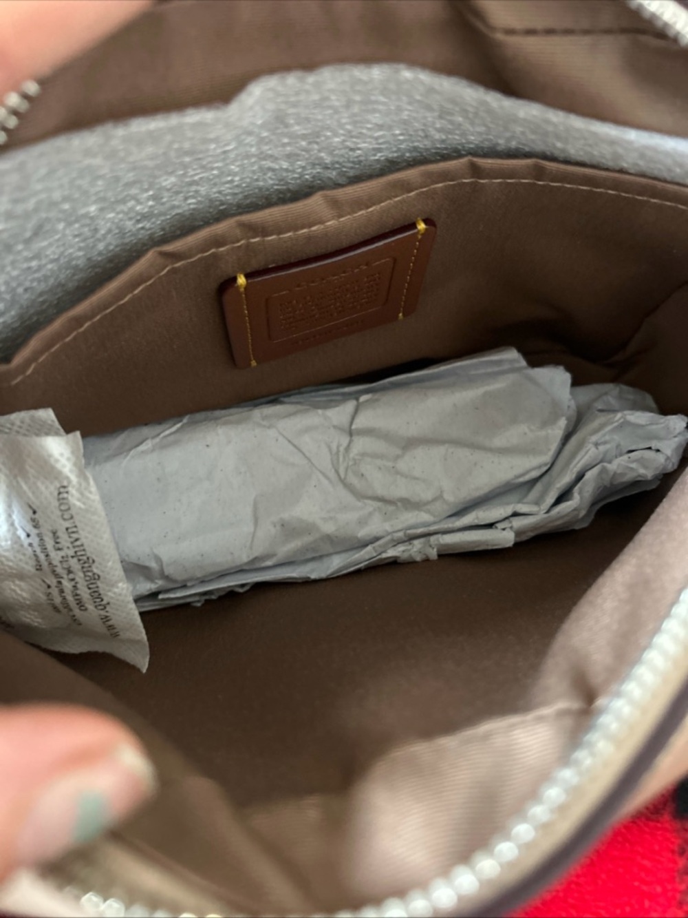 NWT Coach Jamie Camera Bag Siganture Canvas With Stripe CZ185 Sand/Taupe Stripe - Picture 12 of 13